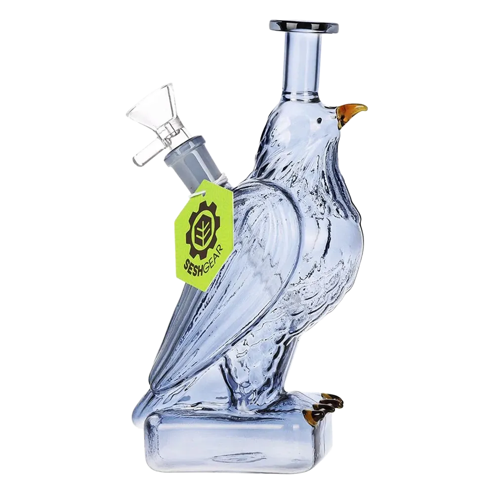 SeshGear Raven Glass Bong - 7.5" / 14mm F / Smoke