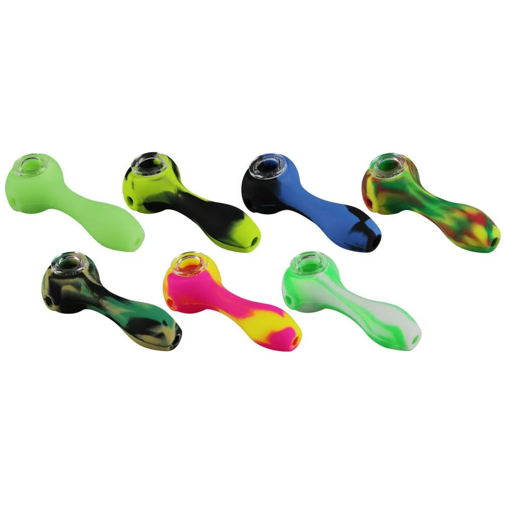 SeshGear Silicone Hand Pipe - 4.5" / Colors Vary