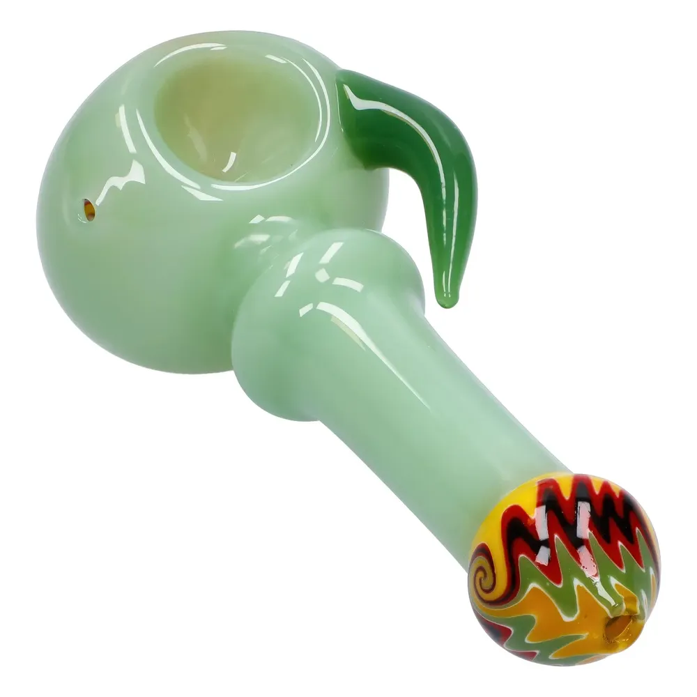 DankStop Slime Tube Horn Reversal Art Spoon Pipe - 4.5 in