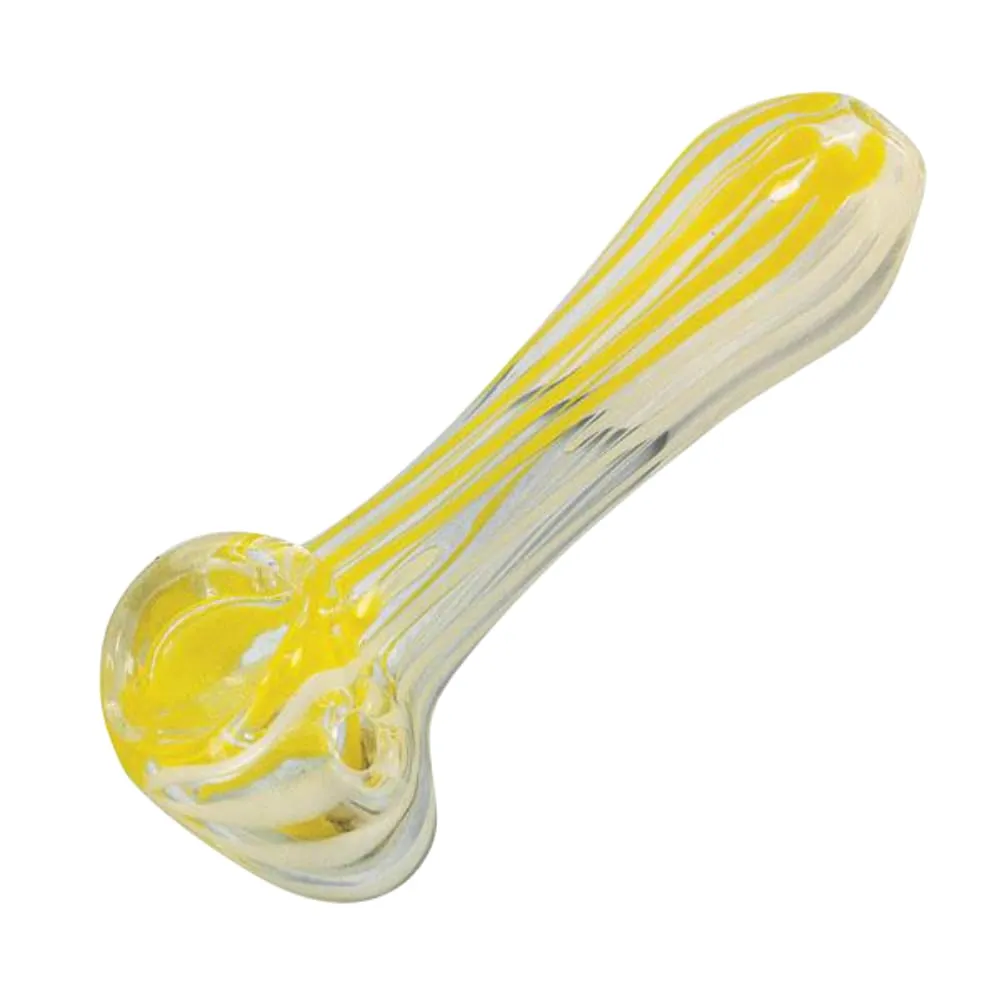 Small Striped Glass Pipe - 2.75" / Colors Vary
