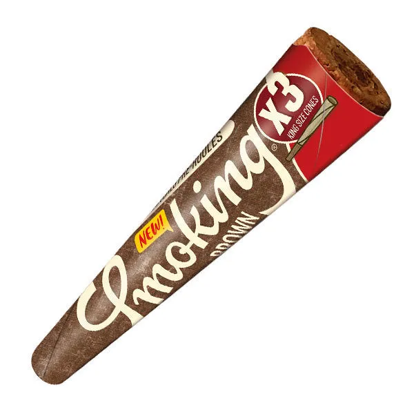 Smoking Brown King Size Unbleached Cones