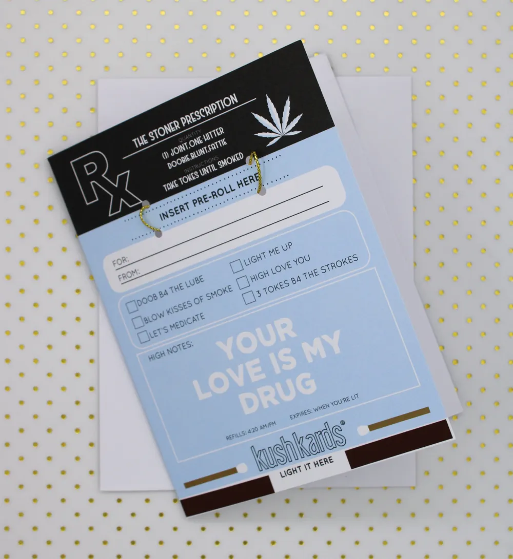 KushKards Stoner Prescription Greeting Card