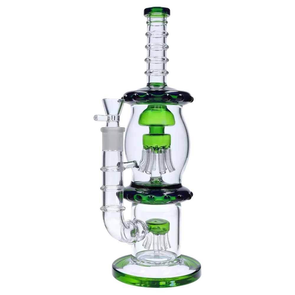 DankStop Straight Tube with Dual Octopus Perc - 13.5 in.