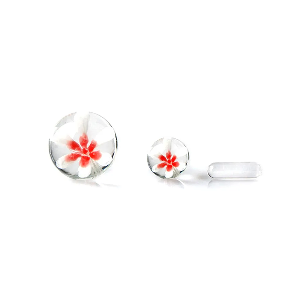 The Stash Shack Glass 3D Flower Terp Slurper Set