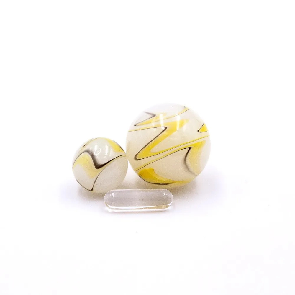 The Stash Shack Marbled White Glass Terp Slurper Set