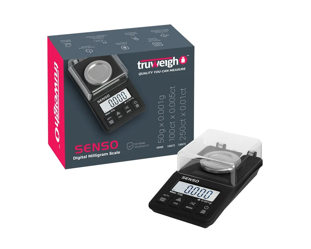 TruWeigh Senso Carat Digital Milligram Scale – 50g x 0.001g