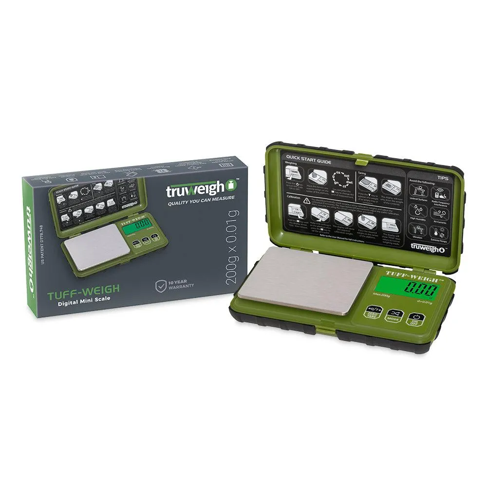 TruWeigh Tuff-Weigh Digital Mini Scale – 200g x 0.01g