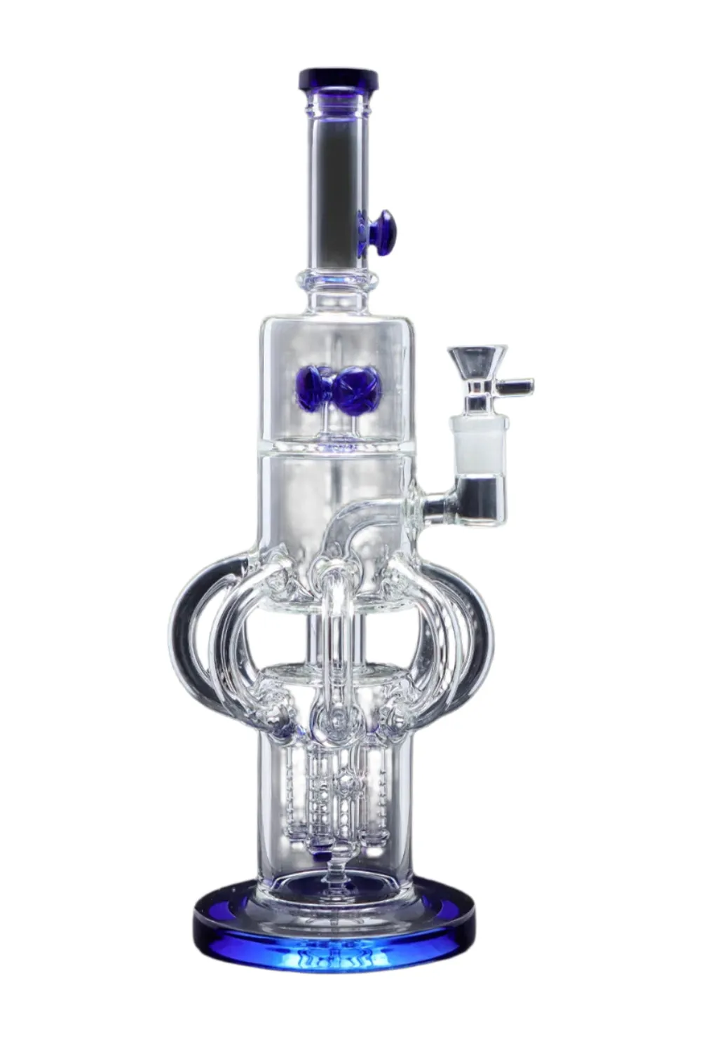DankStop Tube-ular with Dual Perc Bong - 14 in.