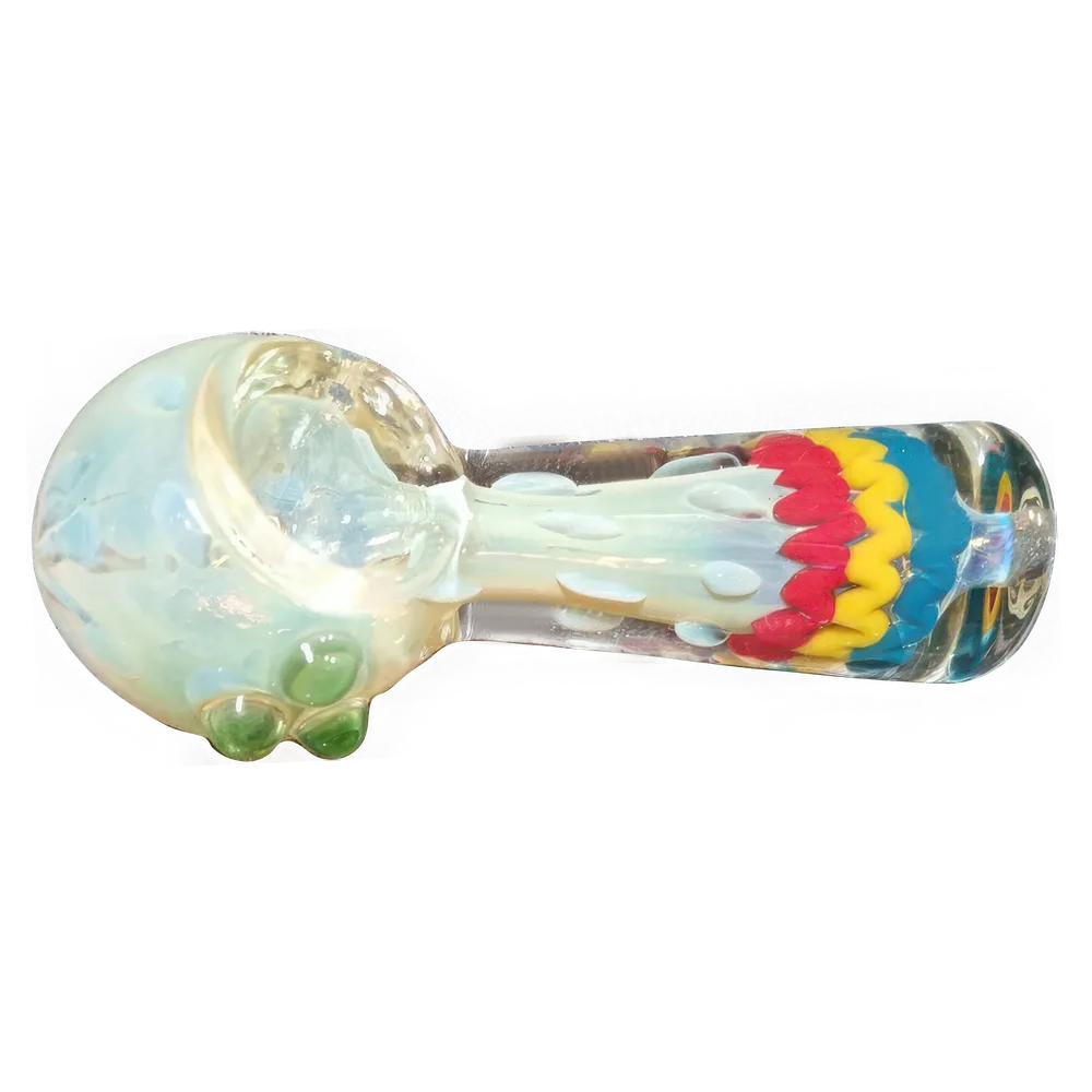 DankStop Twisting Color Wrap Spoon Pipe - 4in.