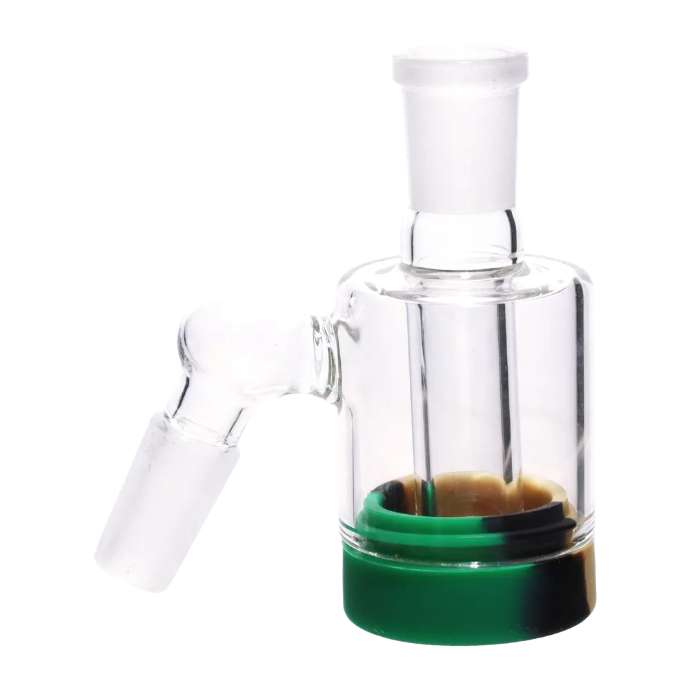 DankStop 3.5-inch Silicone Base Reclaim Ash Catcher - 45 degree - 14mm