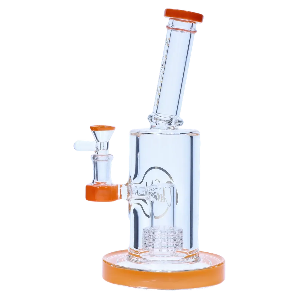 DankStop 8-inch Showerhead Dual-Use Bong w/ Colored Accents