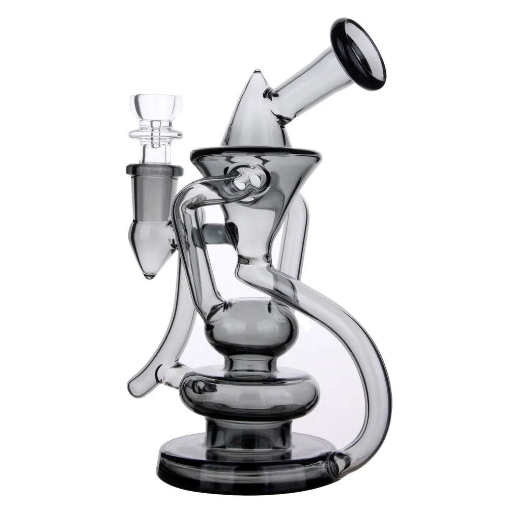 DankStop Bent Neck Recycler Dual Use Bong - 6.8 in.