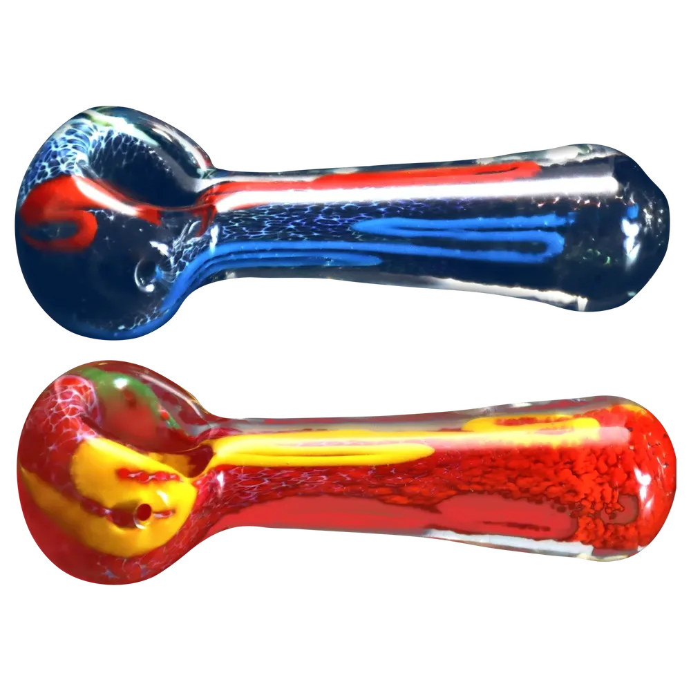 DankStop Color Frit Spoon Pipe - 3 in.