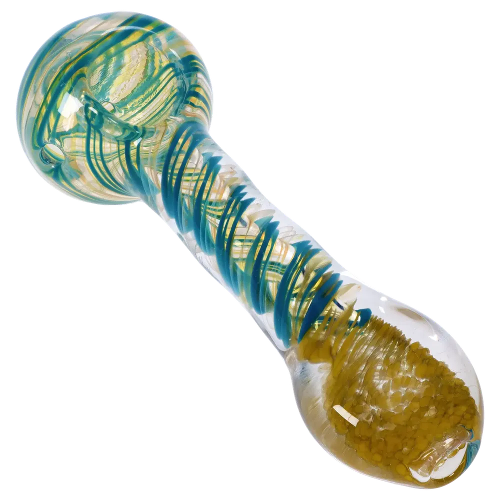 DankStop Color Twisting Spoon Pipe - 3 in.