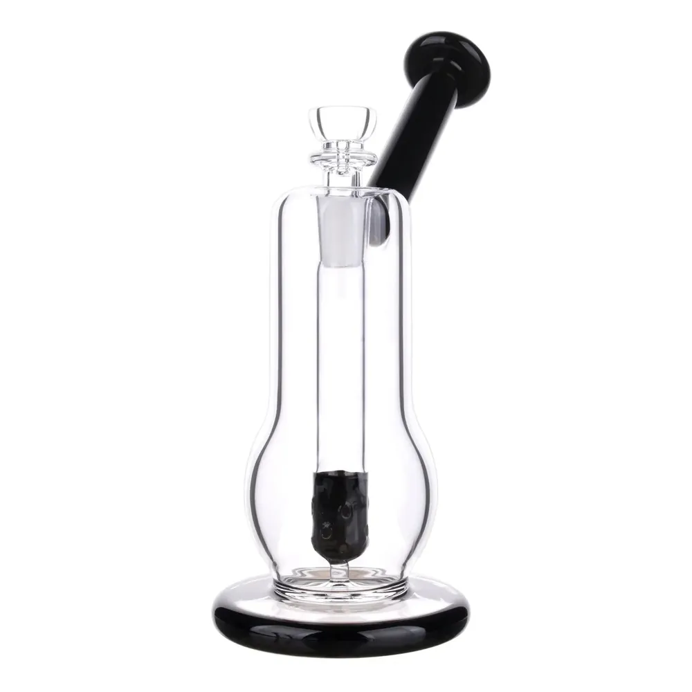 DankStop Curvy Diffused Bubbler Bong - 8 in.