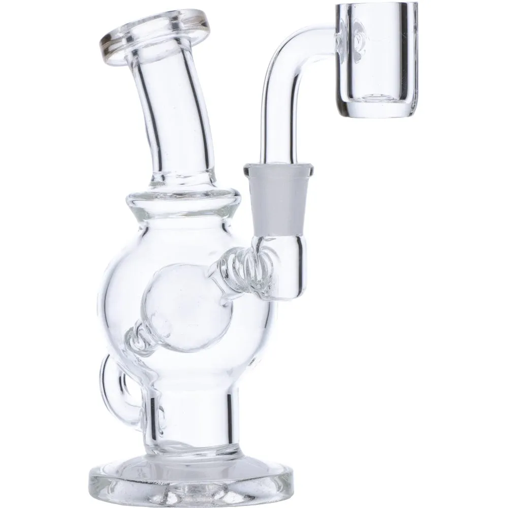 DankStop Mini Clear Bent Neck Dab Rig