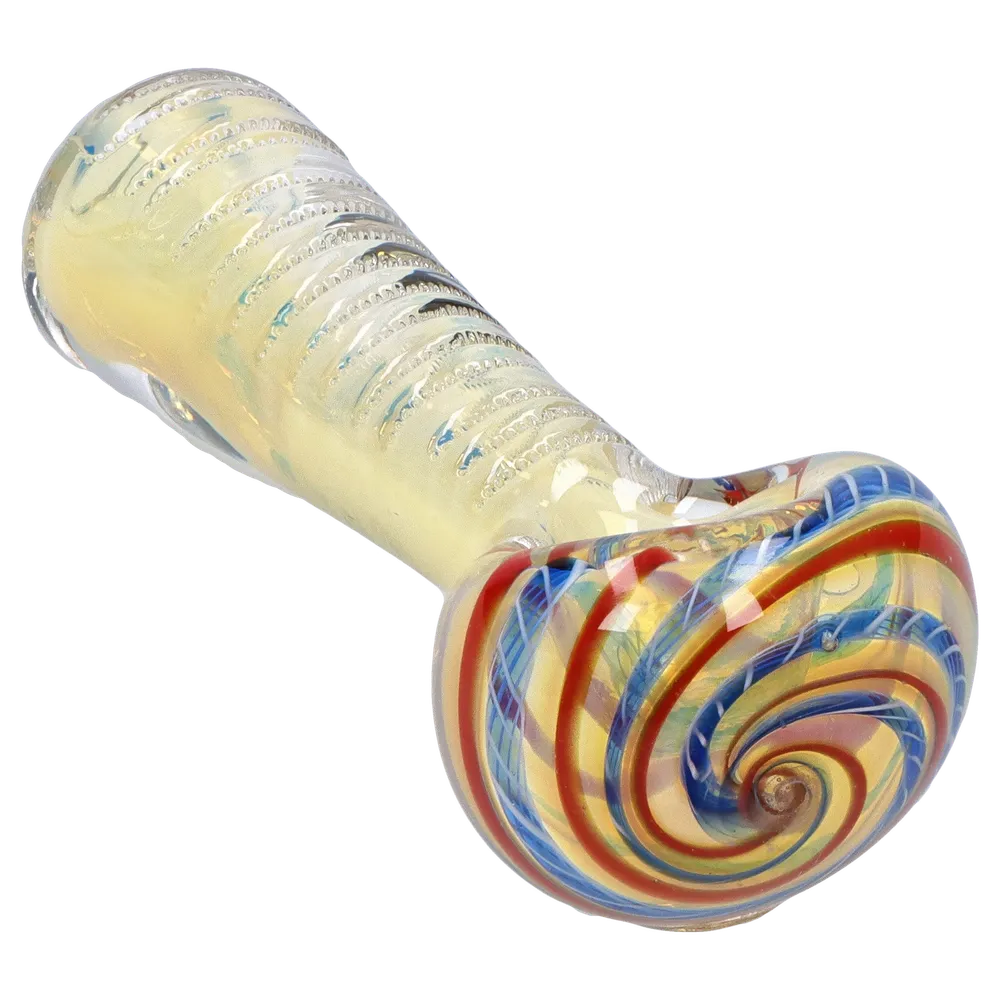 DankStop Engraved Fumed Spoon Pipe - 3 in.