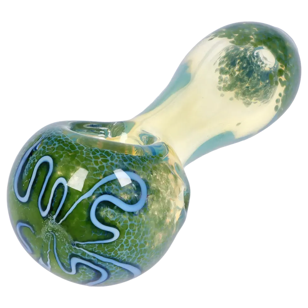 DankStop Frit Fumed with Piping Spoon Pipe - 2.5 in.