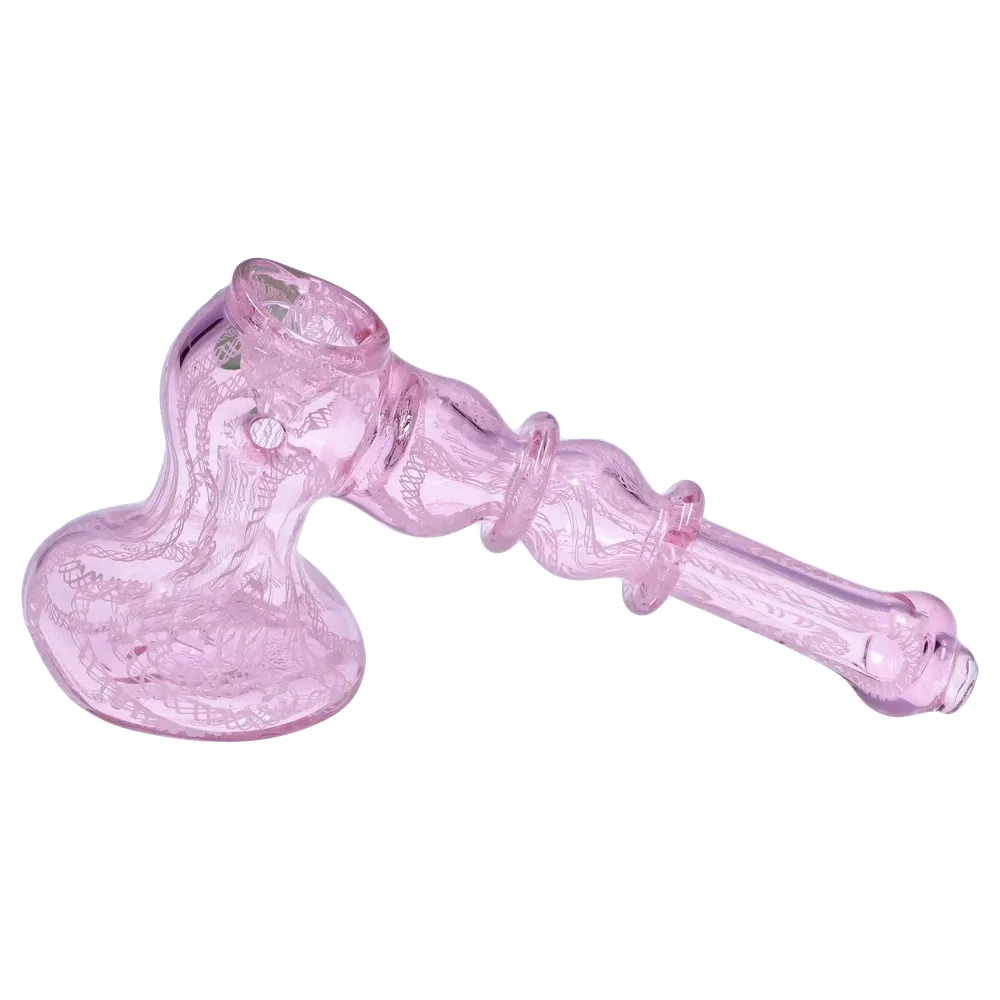DankStop Pink Twist Hammer Bubbler - 6 in.