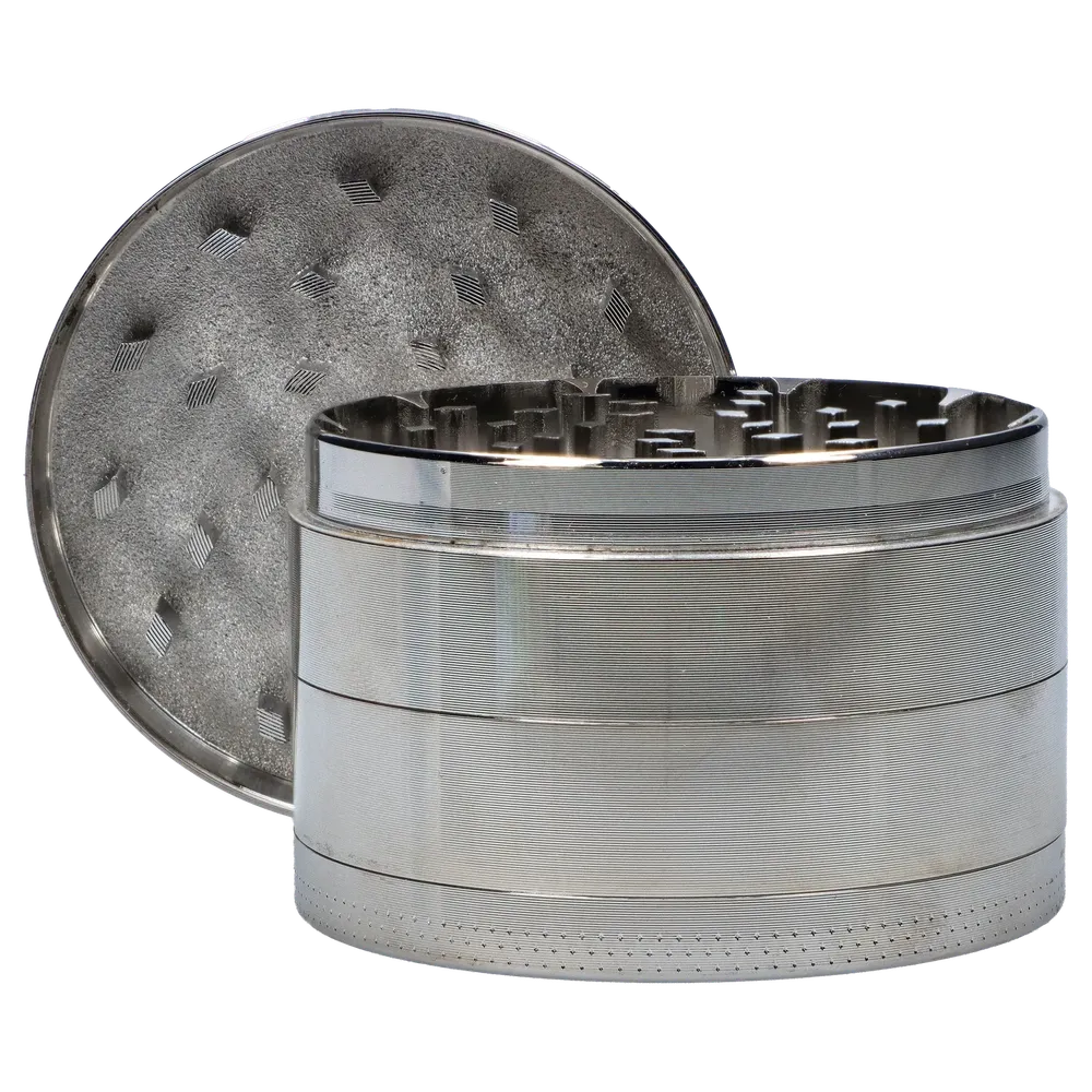DankStop Silver 3-Stage Grinder - 63mm