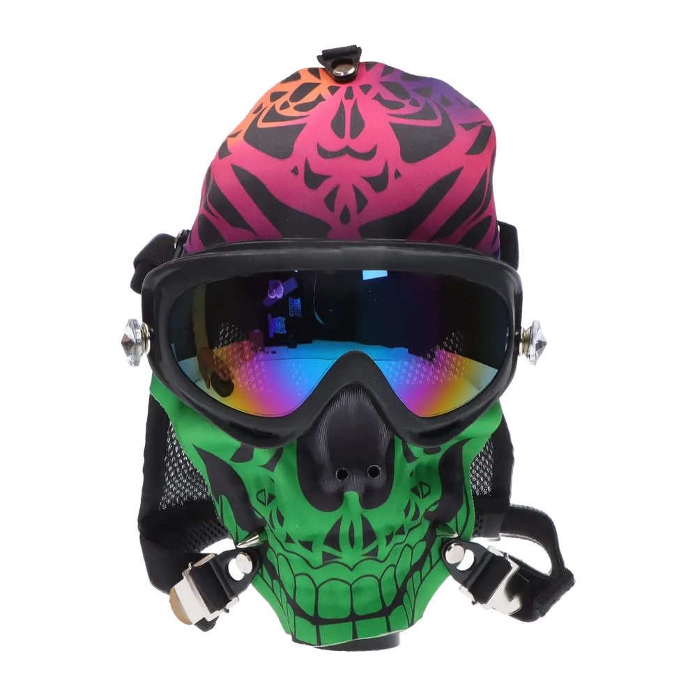 DankStop Smiling Dark Green Gas Mask