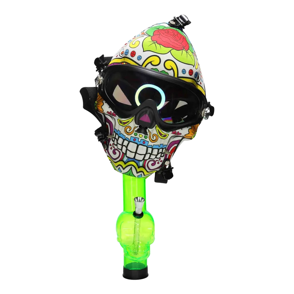 DankStop Smiling Sugar Skull Gas Mask