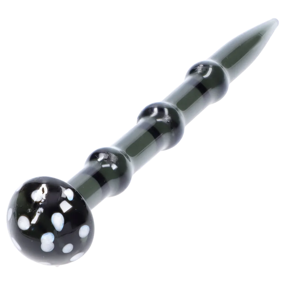 DankStop Spotted Mushroom Glass Dab Tool - 4.5 in.