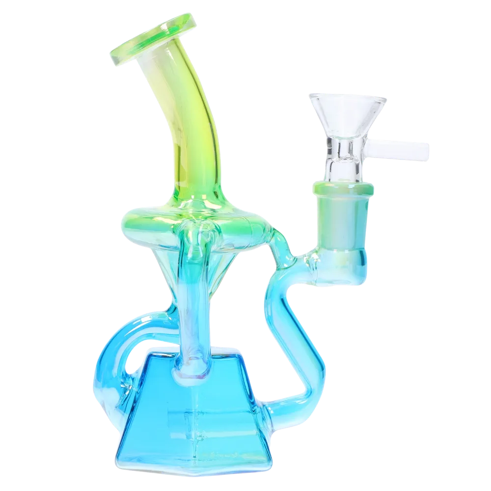 DankStop Tie-Dye Recycler Bong