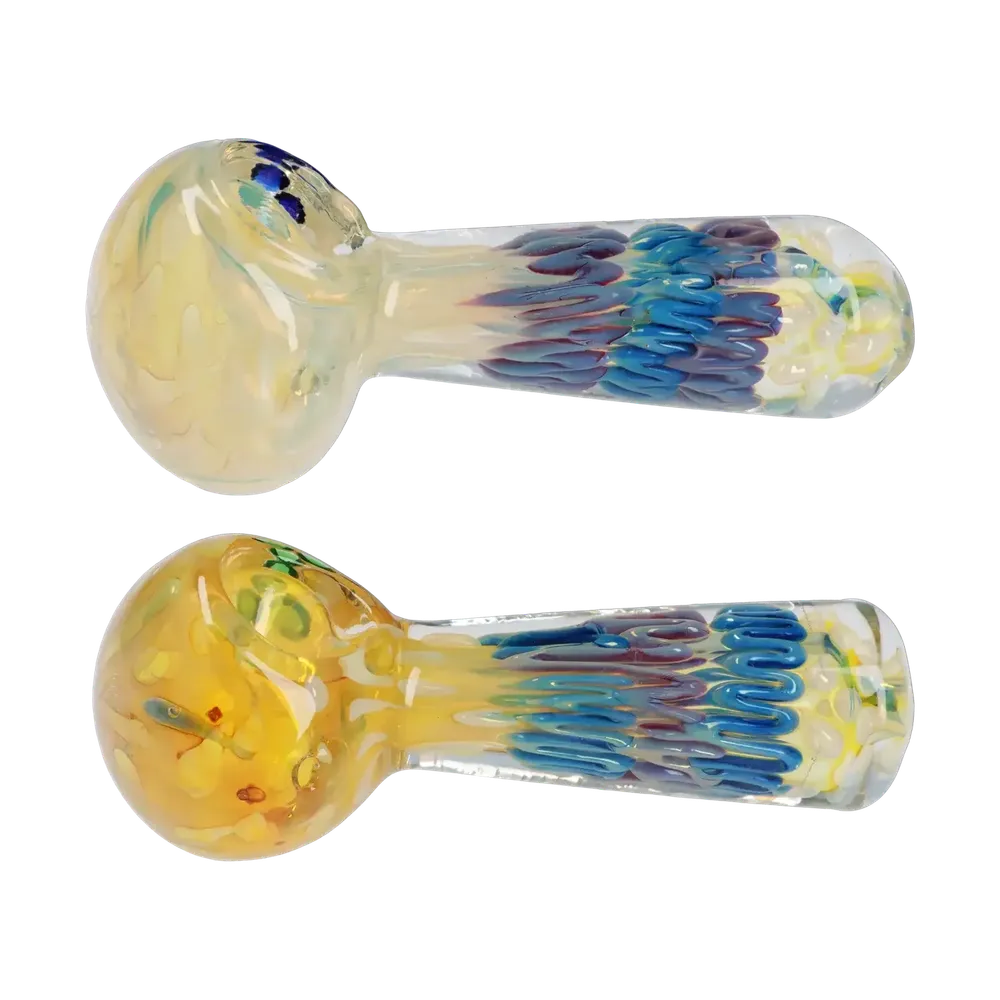 DankStop Twisting Color Wrap Spoon Pipe - 4in.