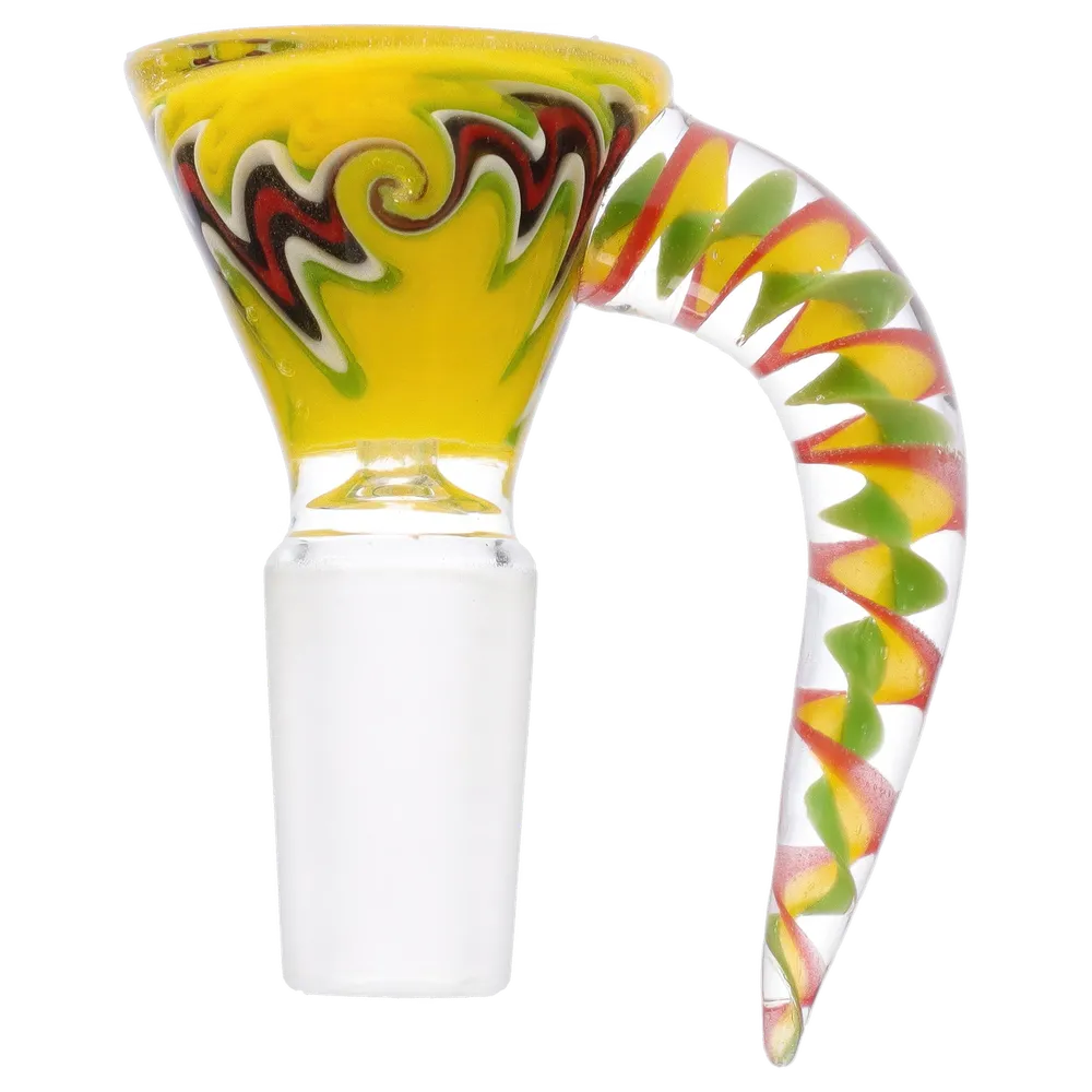 DankStop Wig Wag Bowl with Claw Handle - 14mm | Assorted Colors