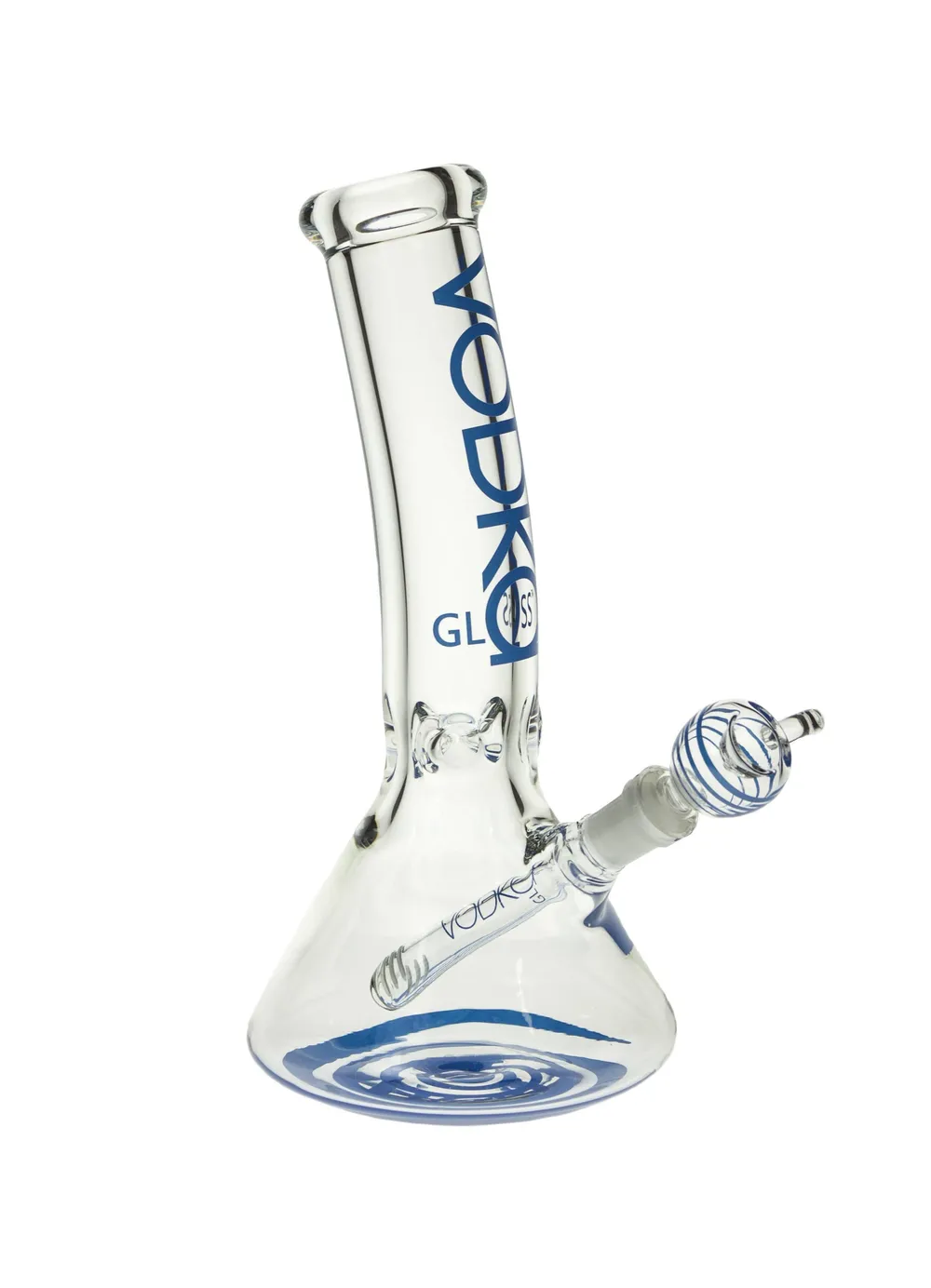 Vodka Glass 12" 9mm Bent Neck Beaker