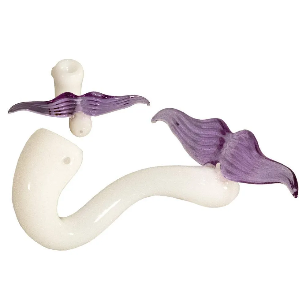 DankStop White Mustache Pipe