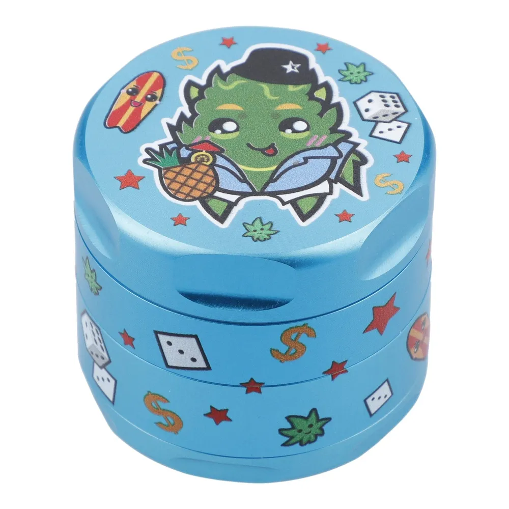 Wido 55mm Pineapple Express 3 Stage Grinder - Aqua