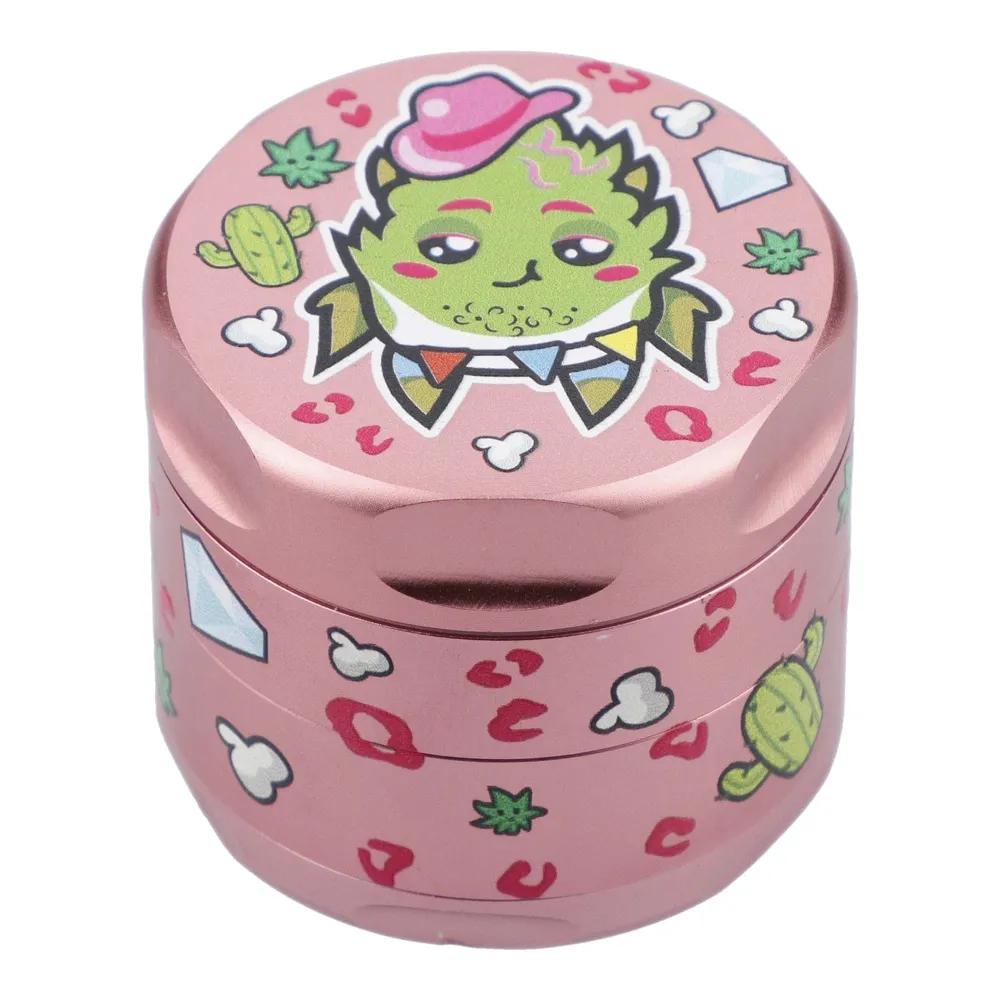Wido 55mm Pink Kush 3 Stage Grinder - Pink