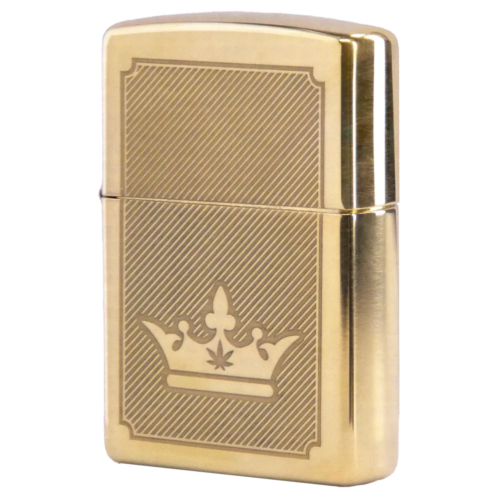 Queen of Bud Golden Lines of Triumph Zippo