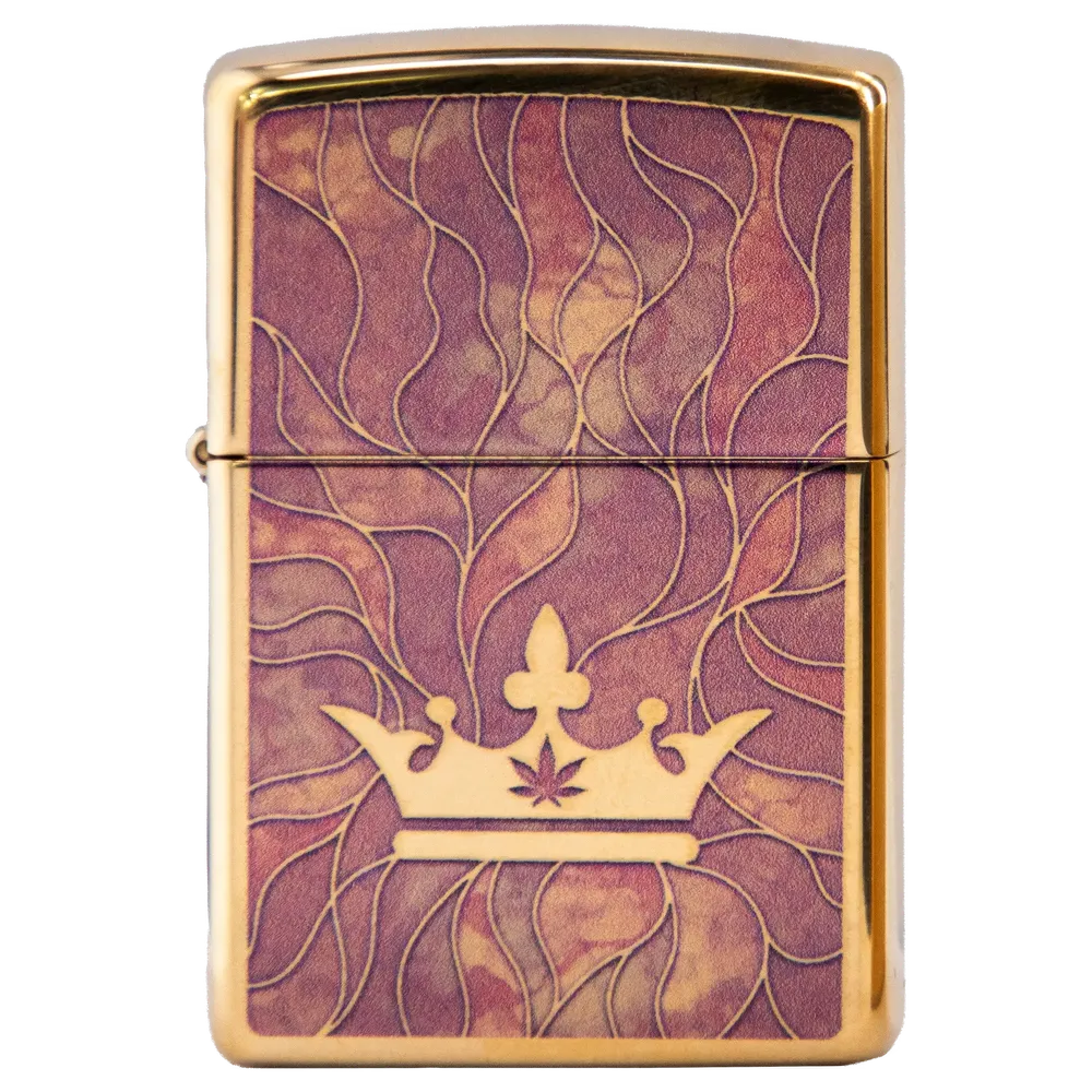 Queen of Bud Rose Quartz Mosaic Zippo